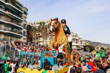 Menton, Fransa - 18 Şubat 2024: Menton 'daki 