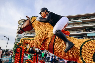 Menton, Fransa - 18 Şubat 2024: Menton 'daki 