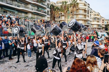 Menton, Fransa - 18 Şubat 2024: Menton 'daki 