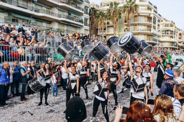 Menton, Fransa - 18 Şubat 2024: Menton 'daki 