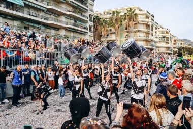 Menton, Fransa - 18 Şubat 2024: Menton 'daki 