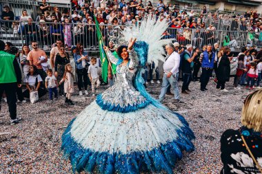 Menton, Fransa - 18 Şubat 2024: Menton 'daki 