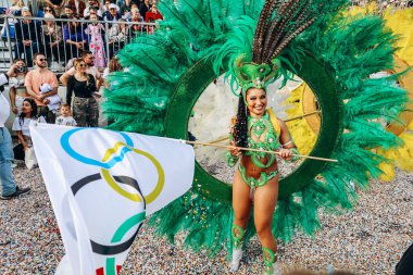 Menton, Fransa - 18 Şubat 2024: Menton 'daki 