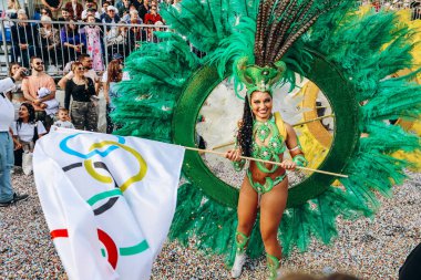 Menton, Fransa - 18 Şubat 2024: Menton 'daki 