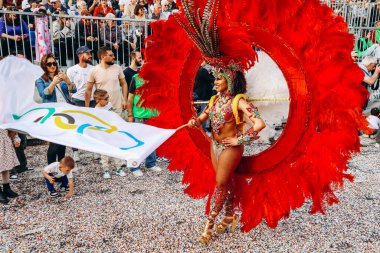 Menton, Fransa - 18 Şubat 2024: Menton 'daki 