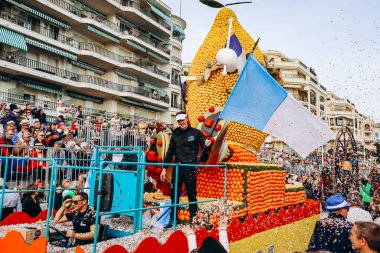 Menton, Fransa - 18 Şubat 2024: Menton 'daki 