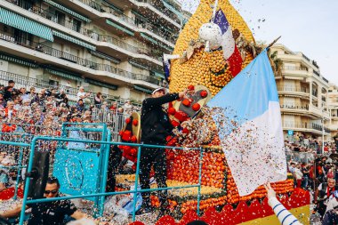 Menton, Fransa - 18 Şubat 2024: Menton 'daki 