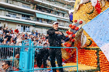 Menton, Fransa - 18 Şubat 2024: Menton 'daki 