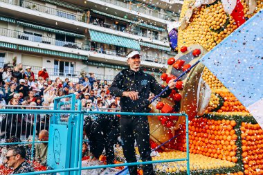 Menton, Fransa - 18 Şubat 2024: Menton 'daki 