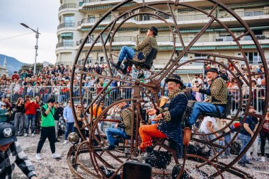 Menton, Fransa - 18 Şubat 2024: Menton 'daki 