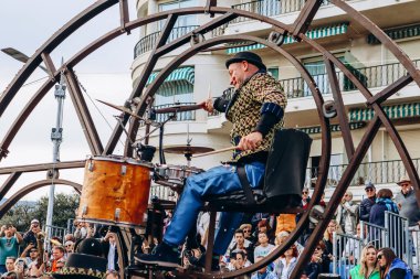 Menton, Fransa - 18 Şubat 2024: Menton 'daki 