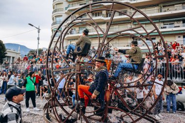 Menton, Fransa - 18 Şubat 2024: Menton 'daki 