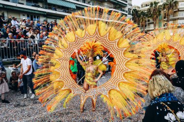 Menton, Fransa - 18 Şubat 2024: Menton 'daki 