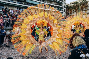 Menton, Fransa - 18 Şubat 2024: Menton 'daki 