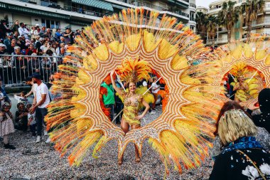 Menton, Fransa - 18 Şubat 2024: Menton 'daki 