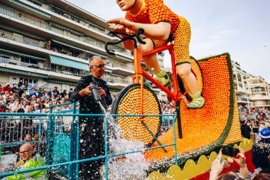 Menton, Fransa - 18 Şubat 2024: Menton 'daki 