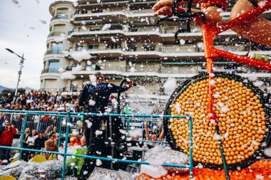 Menton, Fransa - 18 Şubat 2024: Menton 'daki 