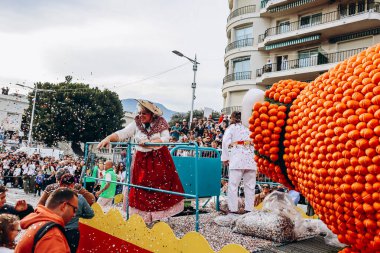 Menton, Fransa - 18 Şubat 2024: Menton 'daki 