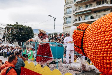 Menton, Fransa - 18 Şubat 2024: Menton 'daki 