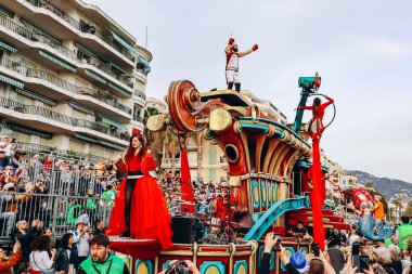 Menton, Fransa - 18 Şubat 2024: Menton 'daki 