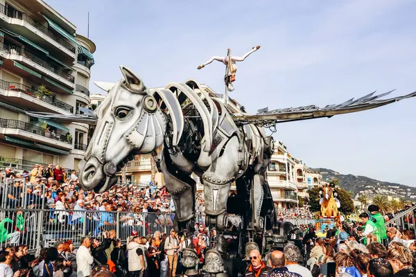 Menton, Fransa - 18 Şubat 2024: Menton 'daki 