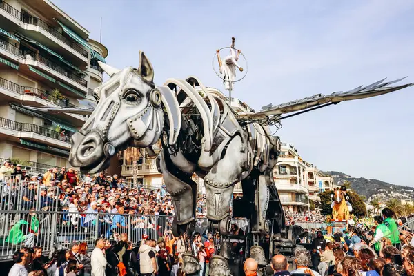 Menton, Fransa - 18 Şubat 2024: Menton 'daki 