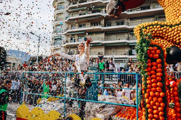 Menton, Fransa - 18 Şubat 2024: Menton 'daki 