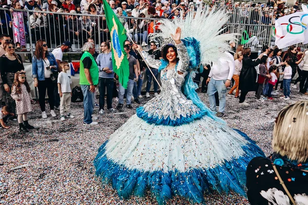 Menton, Fransa - 18 Şubat 2024: Menton 'daki 