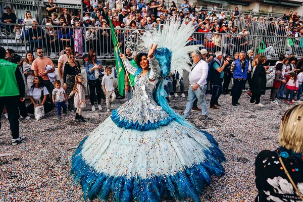 Menton, Fransa - 18 Şubat 2024: Menton 'daki 