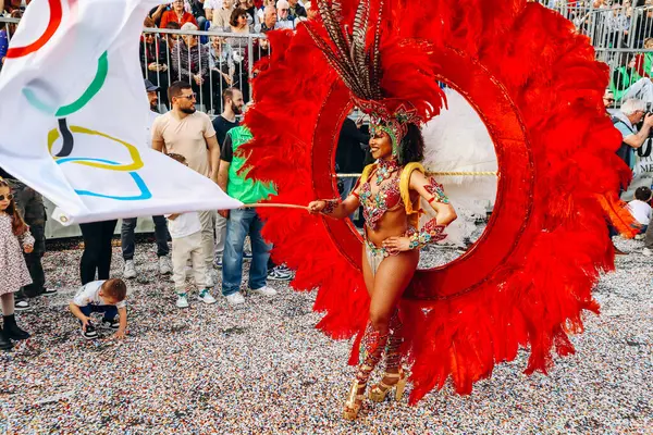 Menton, Fransa - 18 Şubat 2024: Menton 'daki 