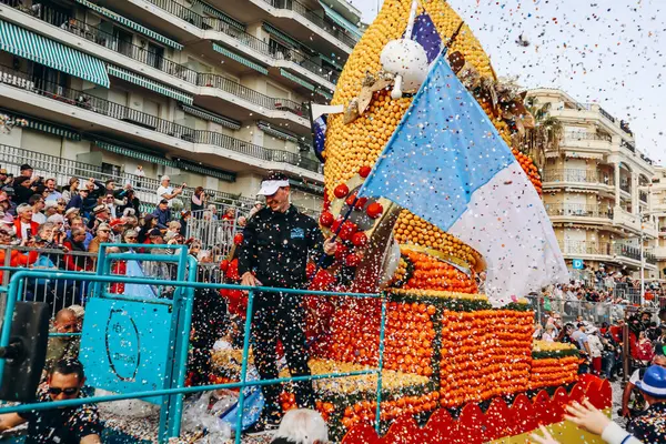 Menton, Fransa - 18 Şubat 2024: Menton 'daki 