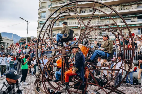 Menton, Fransa - 18 Şubat 2024: Menton 'daki 