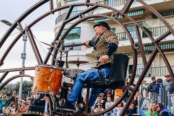 Menton, Fransa - 18 Şubat 2024: Menton 'daki 