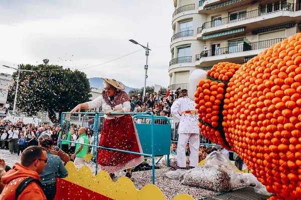 Menton, Fransa - 18 Şubat 2024: Menton 'daki 