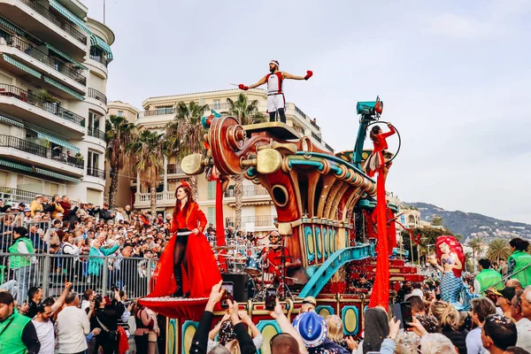 Menton, Fransa - 18 Şubat 2024: Menton 'daki 