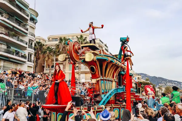 Menton, Fransa - 18 Şubat 2024: Menton 'daki 