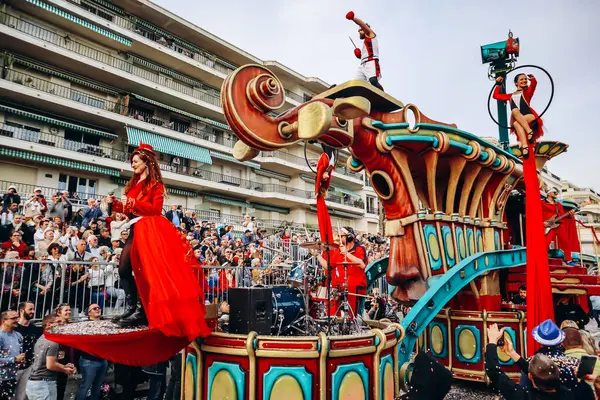 Menton, Fransa - 18 Şubat 2024: Menton 'daki 