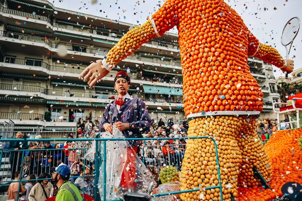 Menton, Fransa - 18 Şubat 2024: Menton 'daki 