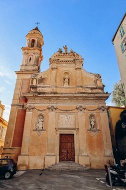 Fransa 'nın güneyinde, Menton' da güzel bir kasaba.