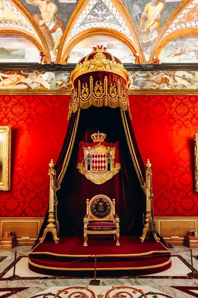 Mônaco Mônaco Setembro 2023 Luxuosos Interiores Palácio Príncipe Mônaco — Fotografia de Stock