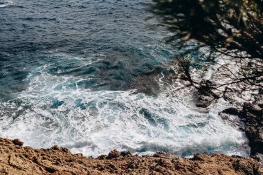 Fransız Rivierası 'ndaki güzel Saint Jean Cap Ferrat Yarımadası manzarası