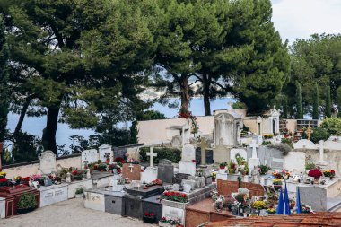 Saint Jean Cap Ferrat yarımadasındaki mezarlık.