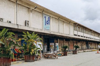 Nice, Fransa - 24 Şubat 2024 Nice 'teki eski mezbaha, şimdi 109 adlı çağdaş sanatın merkezi.