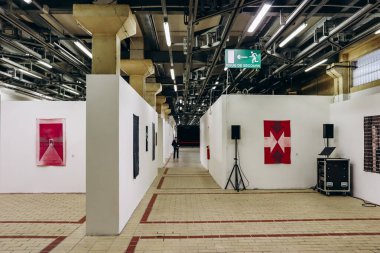 Nice, Fransa - 24 Şubat 2024 Nice 'teki eski mezbaha, şimdi 109 adlı çağdaş sanatın merkezi.