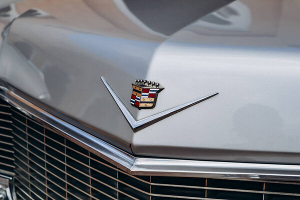 Doha, Qatar - 1 May 2024: Vintage Cadillac from 1965, manufactured in the US.