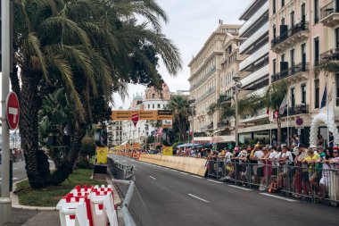 Nice, Fransa - 21 Temmuz 2024: Fransa Turu finali Nice, Güney Fransa