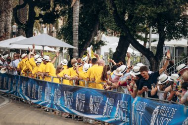 Nice, Fransa - 21 Temmuz 2024: Fransa Turu finali Nice, Güney Fransa