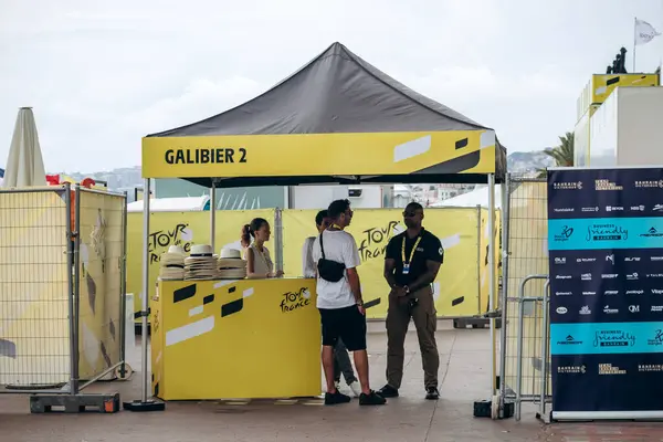 Nice, Fransa - 21 Temmuz 2024: Fransa Turu finali Nice, Güney Fransa