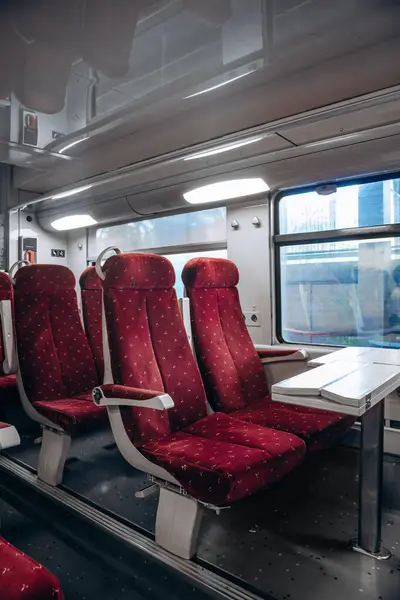 stock image Inside a TER train in the south of France