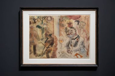 Viyana, Avusturya - 6 Ağustos 2024: George Grosz, 1925.